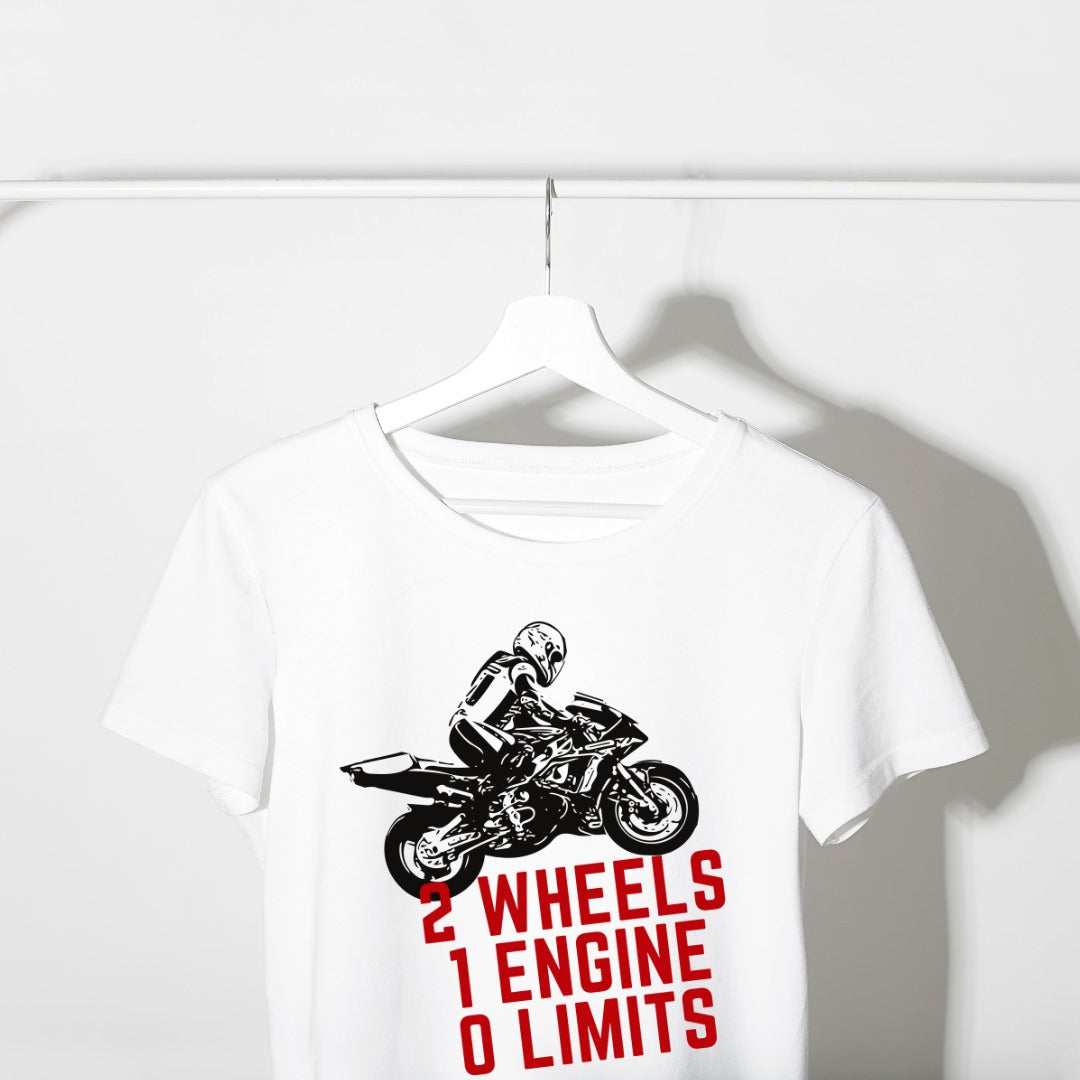 2 Wheels 1 Engine 0 Limits Unisex T Shirt