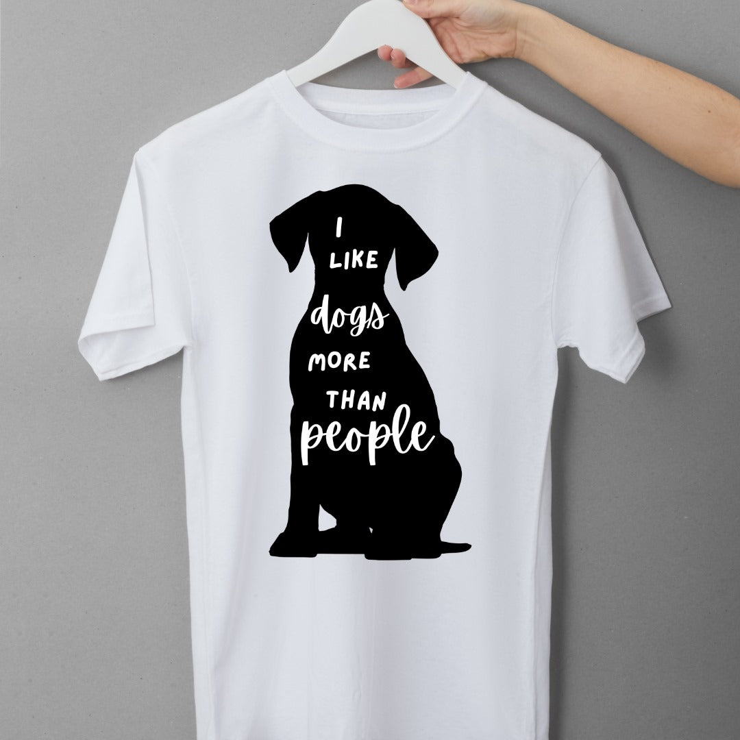 I Like Dogs More Than People Unisex T Shirt