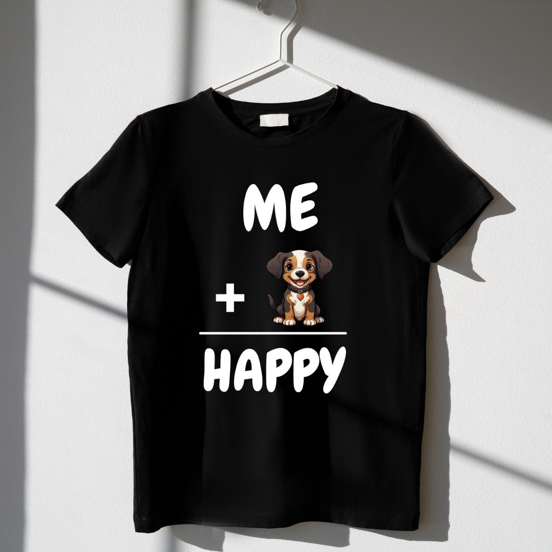 Me + Dog = Happy Unisex T Shirt