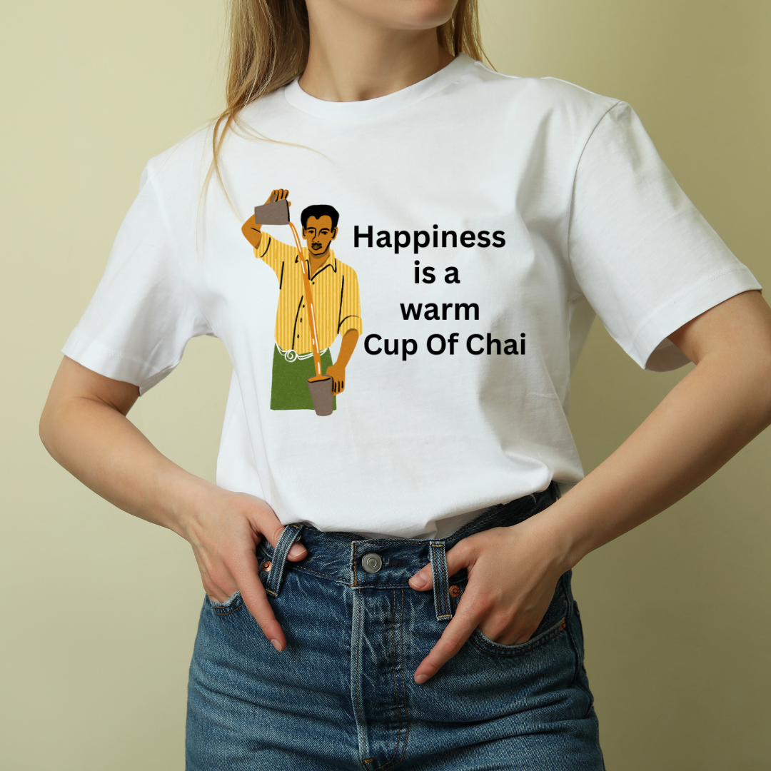 Happiness Is A Warm Cup Of Chai Unisex T Shirt