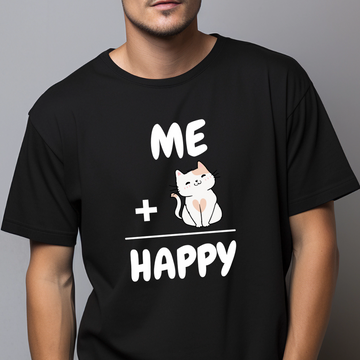 Me + Cat = Happy Unisex T Shirt