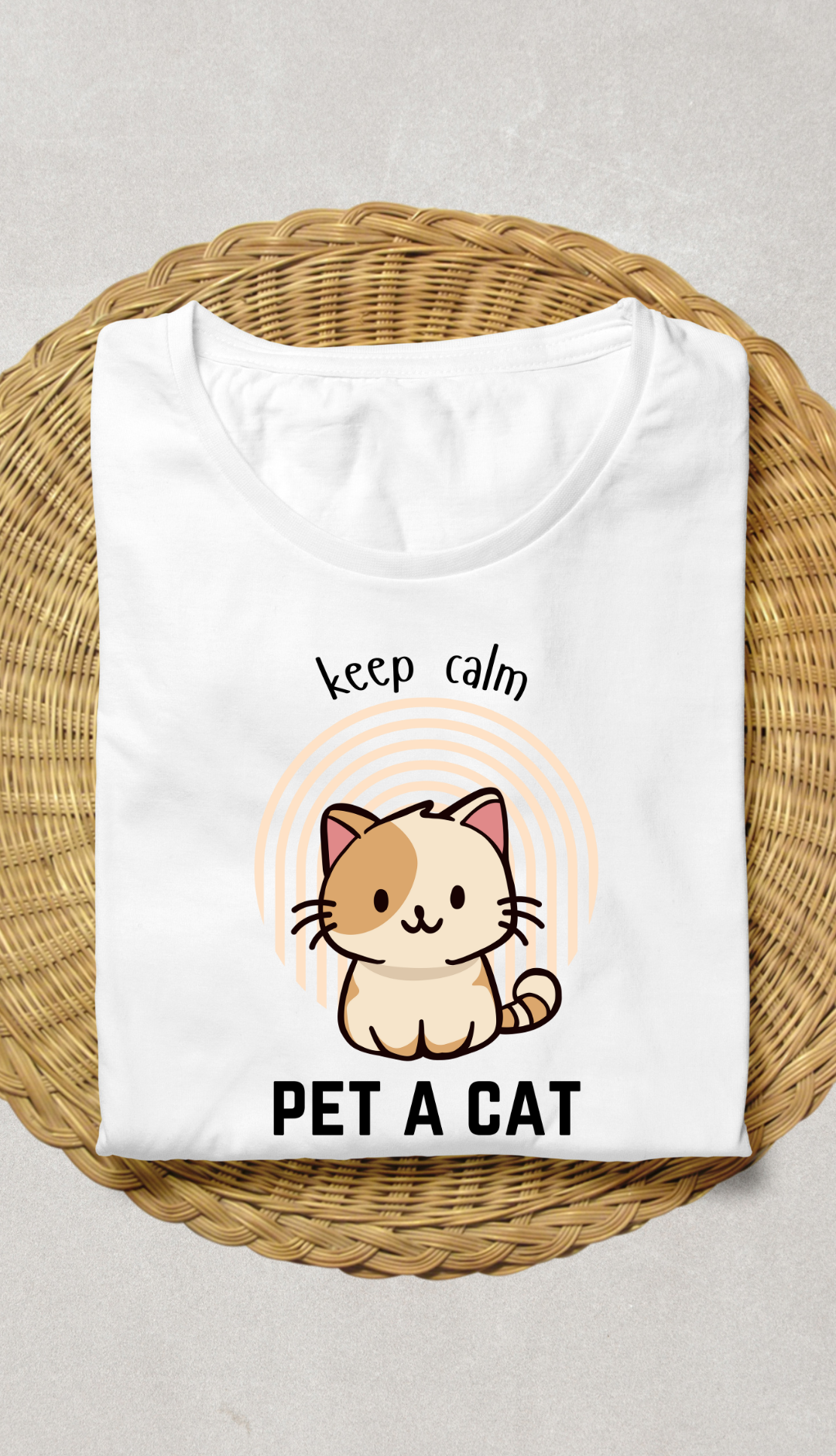 Keep Calm And Pet A Cat Unisex T Shirt