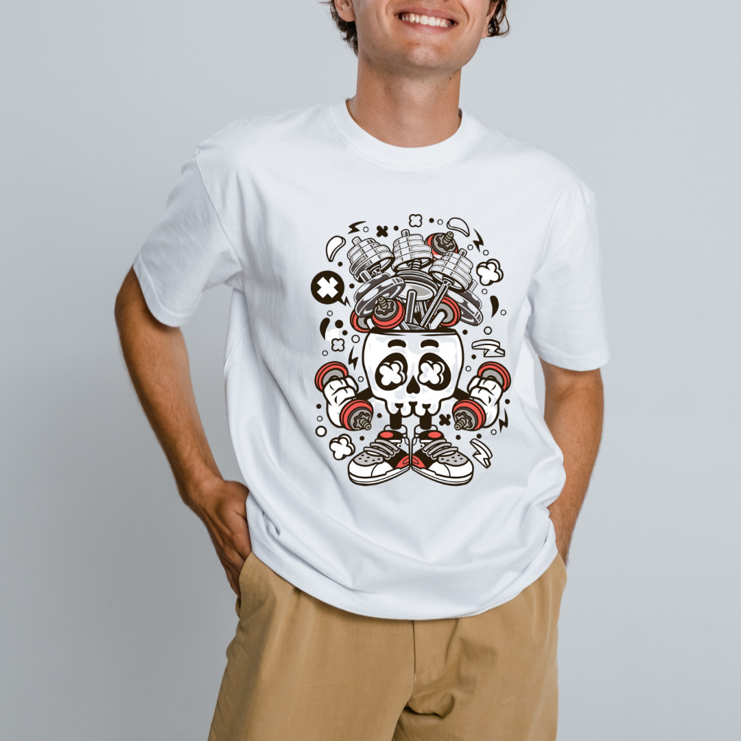 White Skull Unisex T Shirt