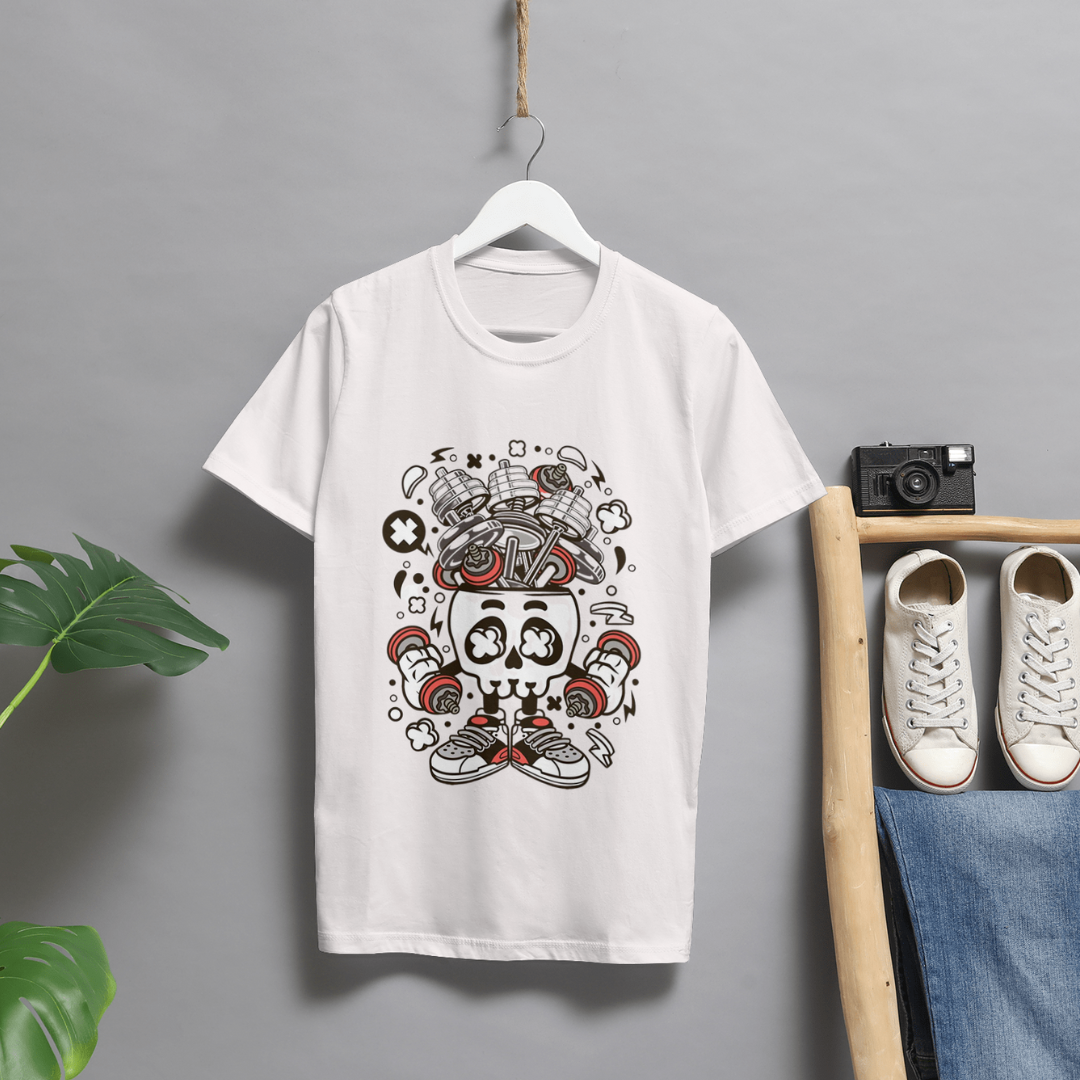 White Skull Unisex T Shirt